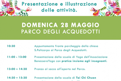 OPEN DAY 28 MAGGIO – PARCO DEGLI ACQUEDOTTI